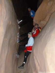 Photo-op in Little Wildhorse canyon with Scott, Ben, & Amanda.