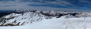 Snowy Sawatch Mts, looking south from the summit of Mt Elbert, 6/2/13.