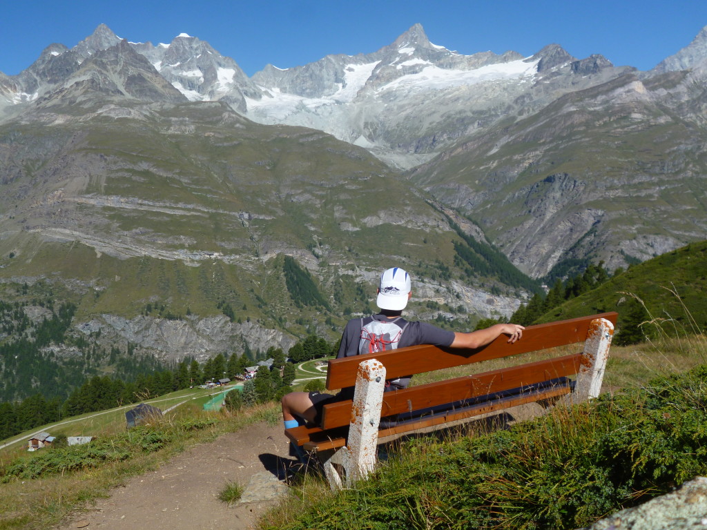 Contemplating my tough race year while on a solo recovery hike/run high above Zermatt, 9/4/13.