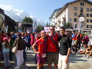 Congratulating Chris and Andrea, both finished UTMB and represented the US and Colorado well.