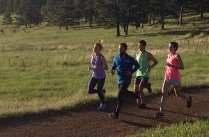 Doing some running with my Hind teammates at a photo shoot on 6/5.