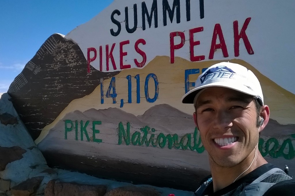 Summit of Pikes Peak, just another lovely day at 14000ft. 6/8/14.