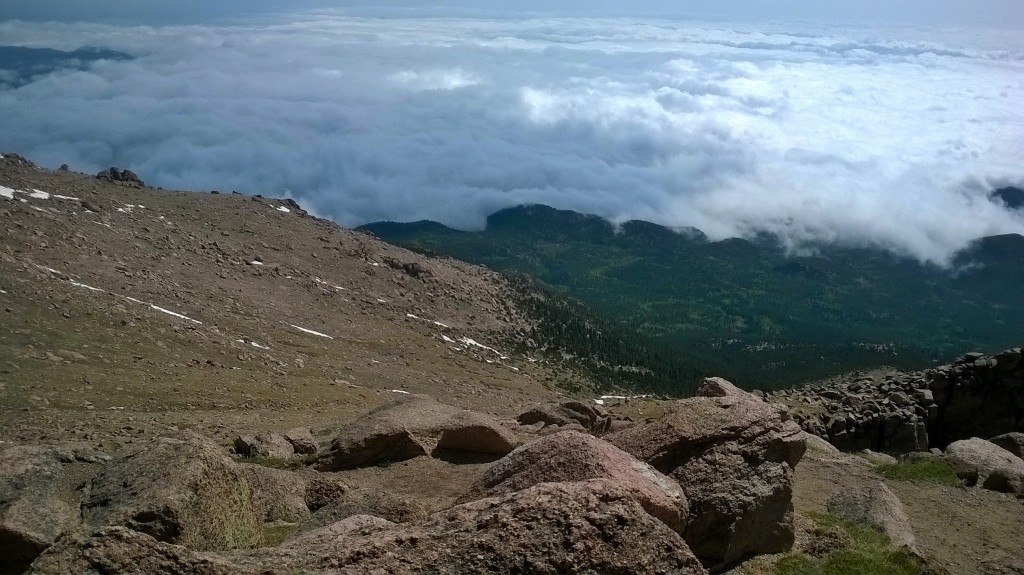 High above the clouds and trees on Pikes Peak, capping off the week with a trip to 140000ft.
