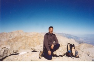 My first 14er summit, Mt Langley in CA, 10/25/2002