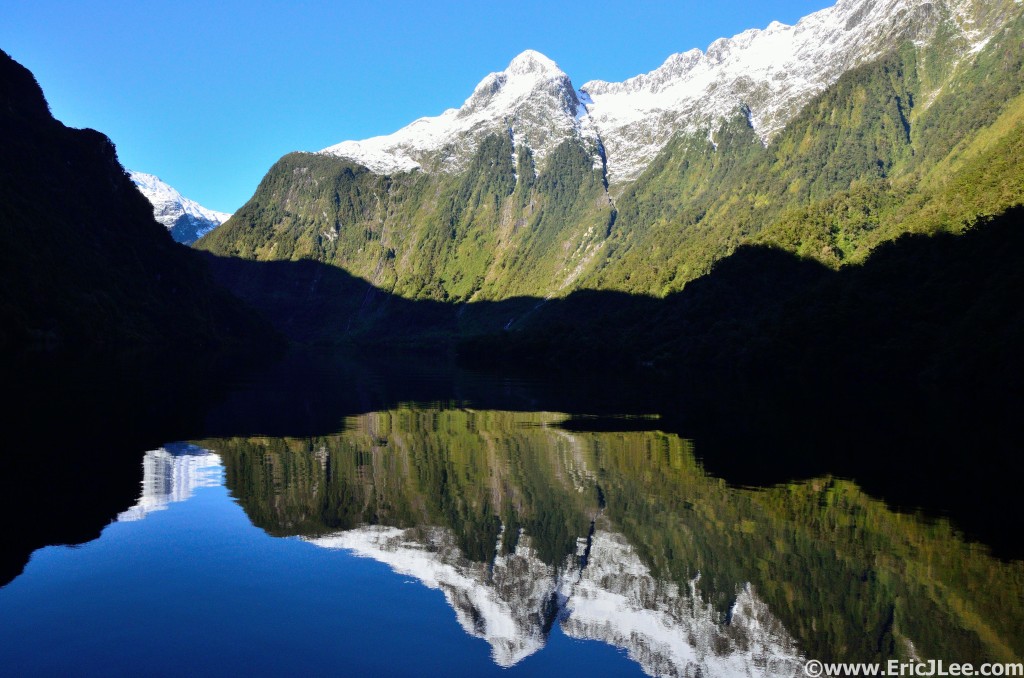 Calm water reflections in Doubtful Sound, what a morning.