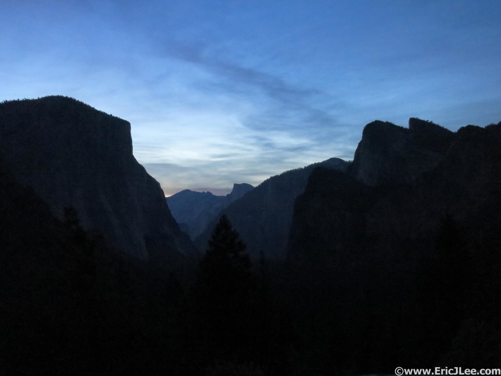 Early morning light at the Tunnel View overlook, here goes nothing.