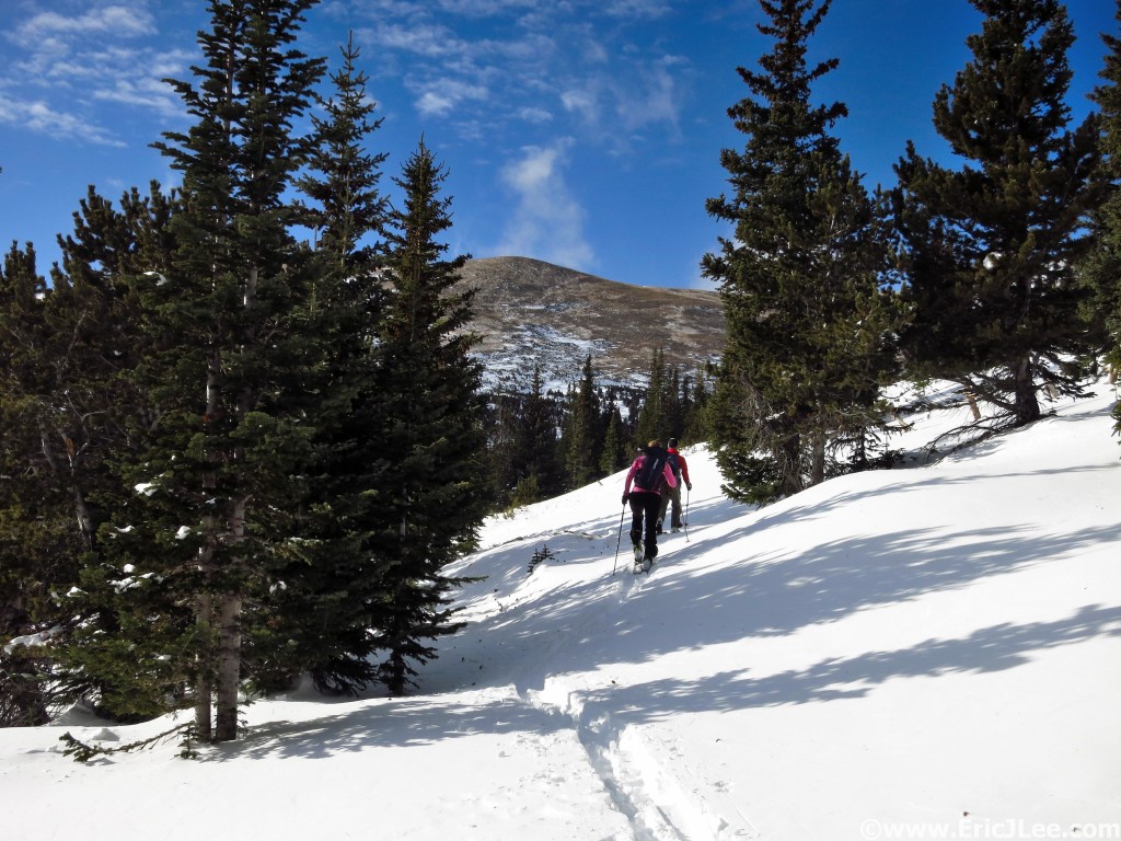Early season touring in the Indian Peaks, 12/20/15.