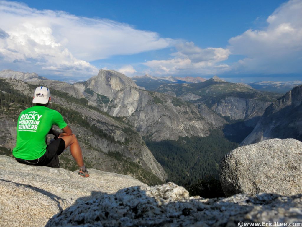 Pausing atop El Capitan to take in the Yosemite Valley during a 64mile circumnavigation of the Valley rim (July 2015).