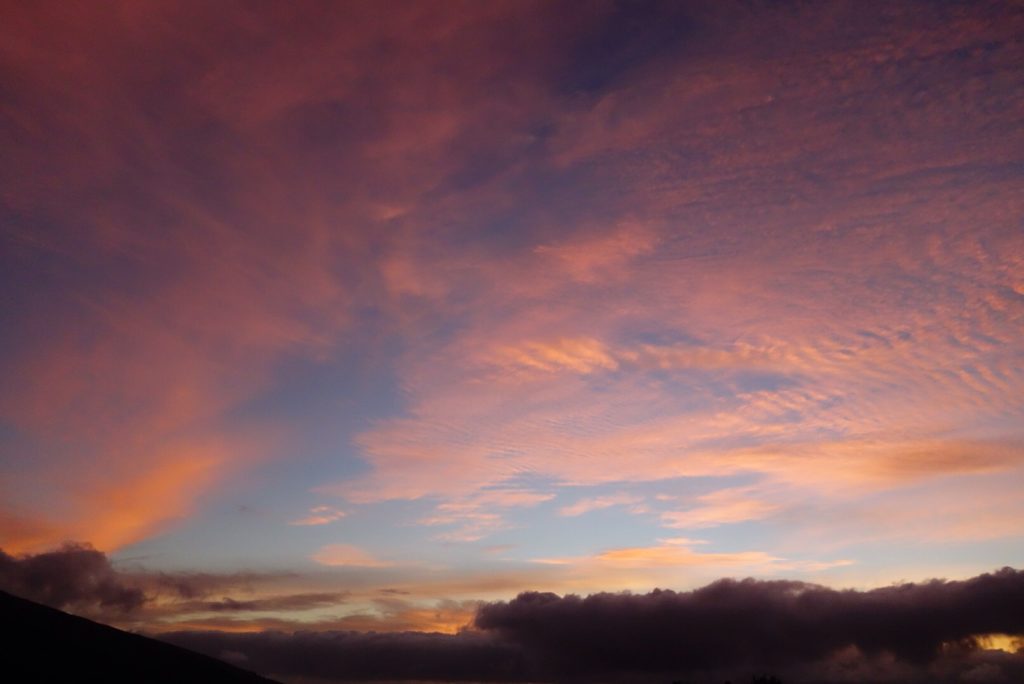 Sunrise from the Kaupo ranch trailhead