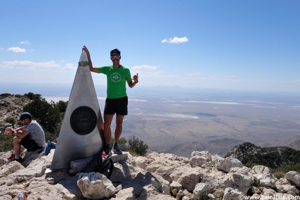 Summit of Guadalupe Peak, high point of Texas.